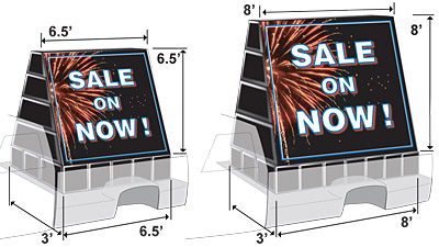 Truck Bed Inflatable Billboard