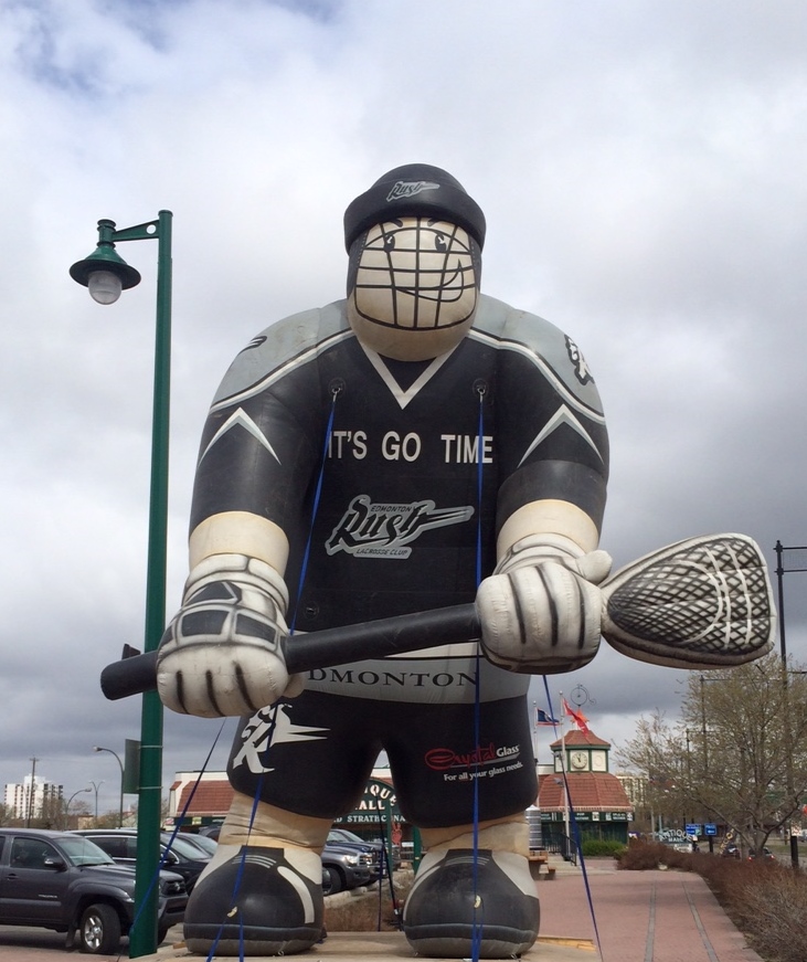 Inflatable Lacrosse Player