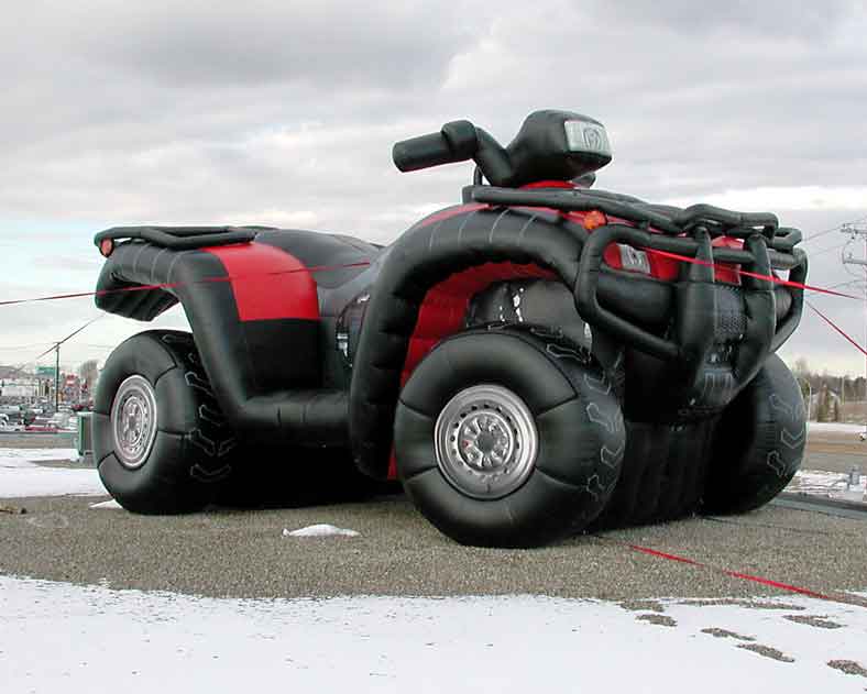 Inflatable replica of ATV