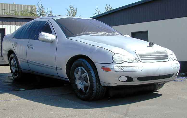 Inflatable Replica of a car