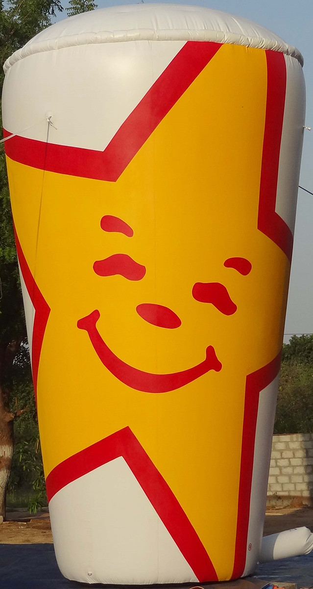 Inflatable Carl’s Jr. Cup