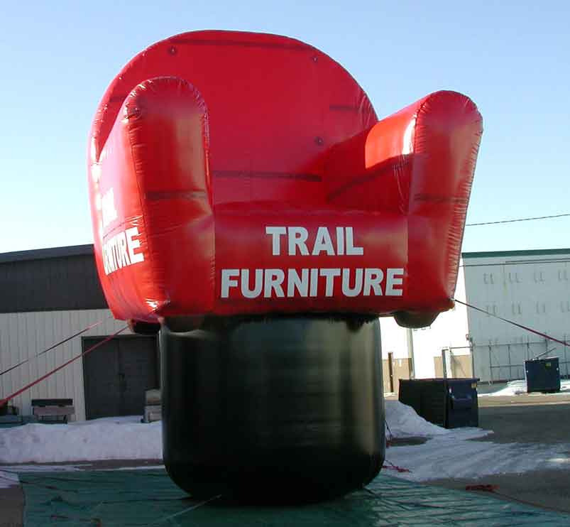 Inflatable Replica red chair