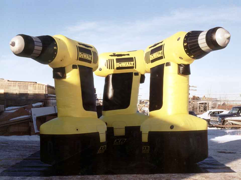Inflatable Replica of DeWalt power drill
