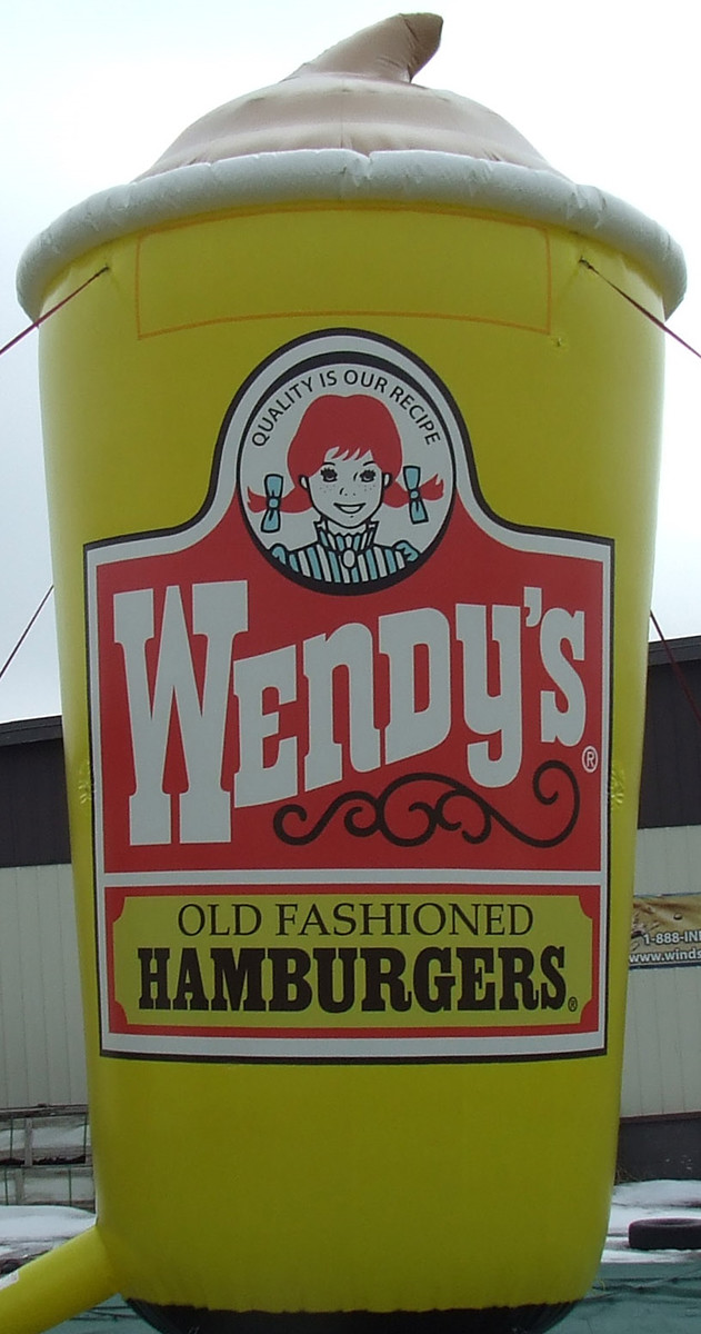 Inflatable replica Wendy's