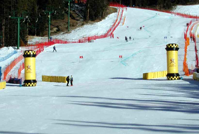 Sports Themed inflatable finish line
