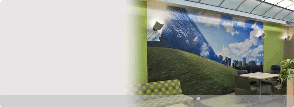 Large format printing of wall wraps for building - get noticed with grand format printing